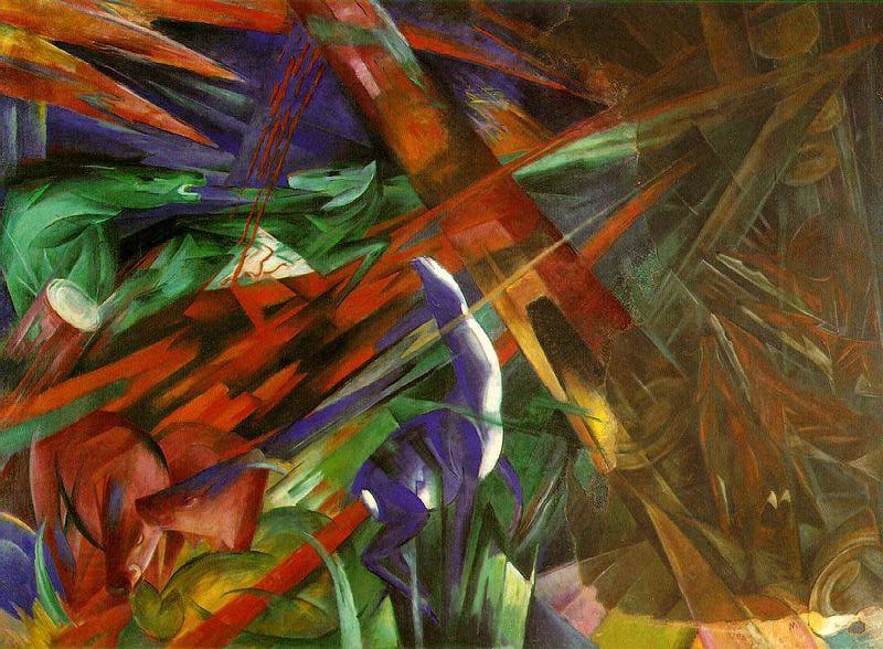 Franz Marc The Fate of the Animals, 1913 China oil painting art